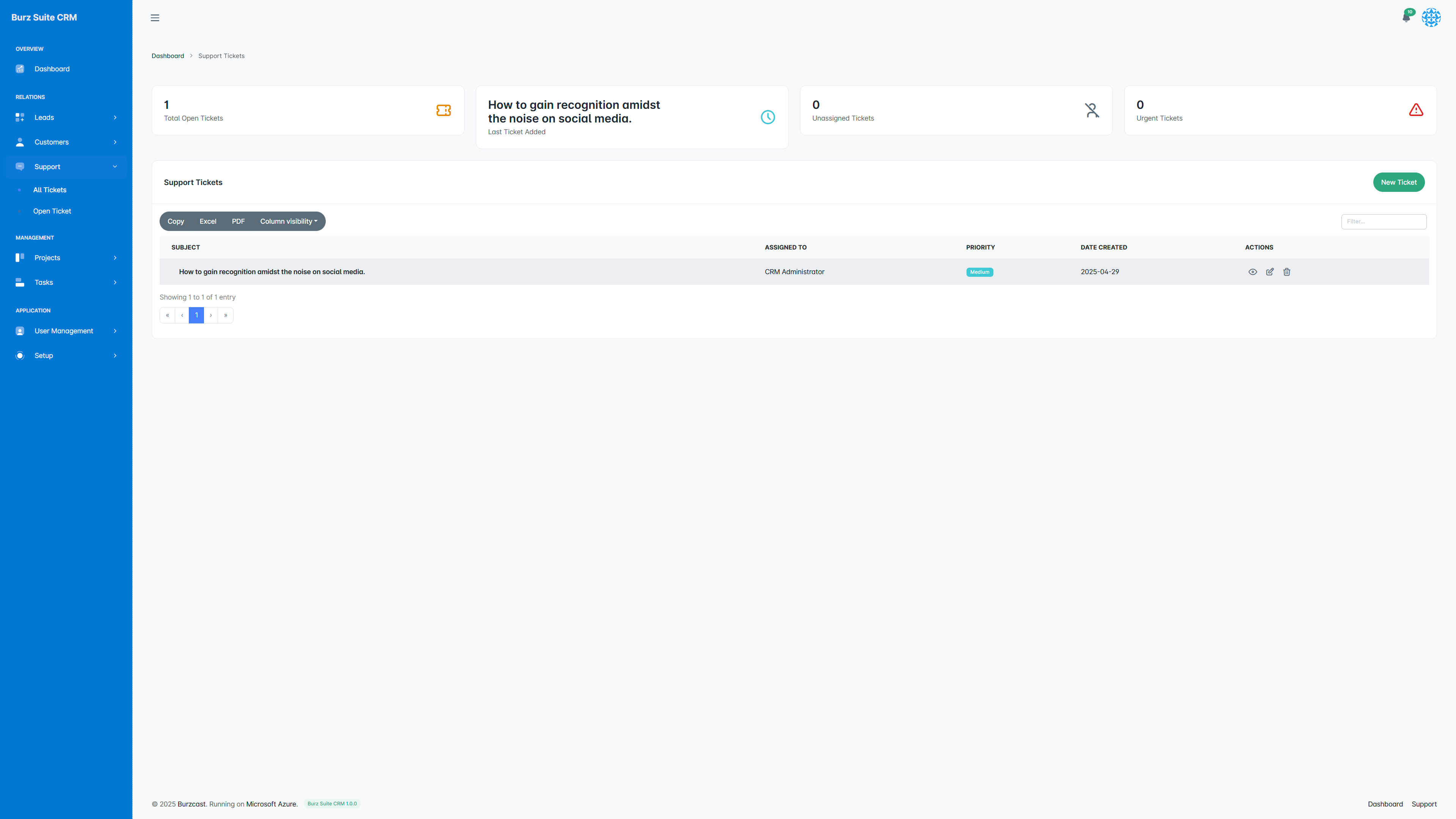 Burz Suite CRM